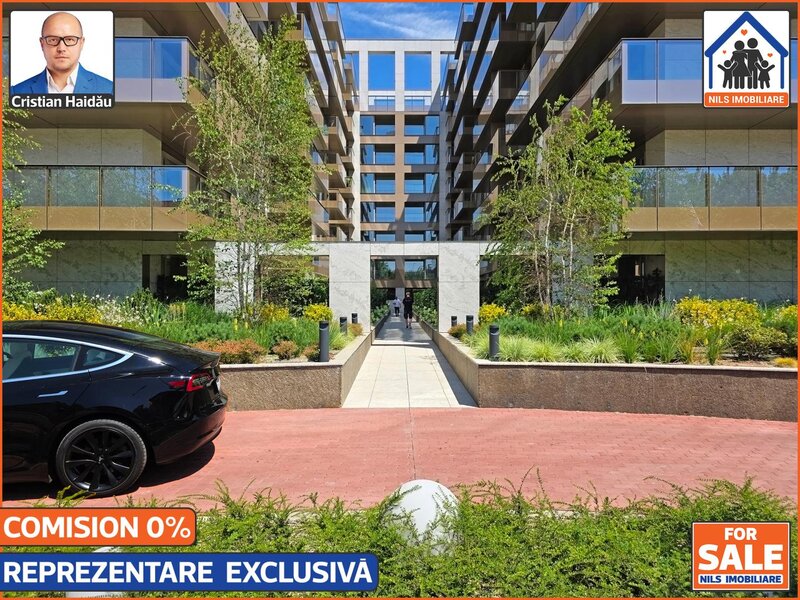 Cortina 126, Pipera, apartament 3 camere, 2 bai, balcon, parcare,